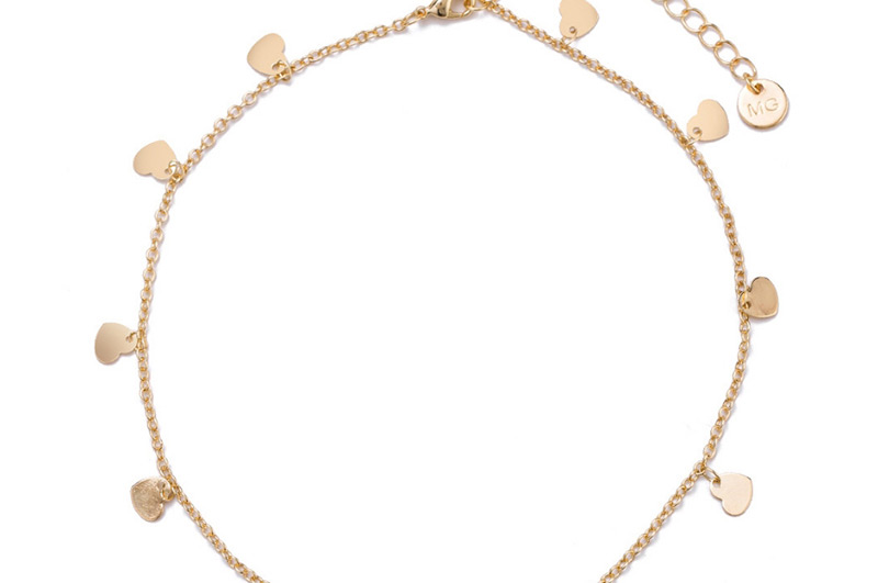 Fashion Gold Color Heart Shape Decorated Necklace,Bib Necklaces