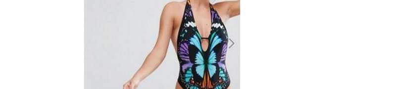Sexy Multi-color Flower Pattern Decorated Swimwear,One Pieces