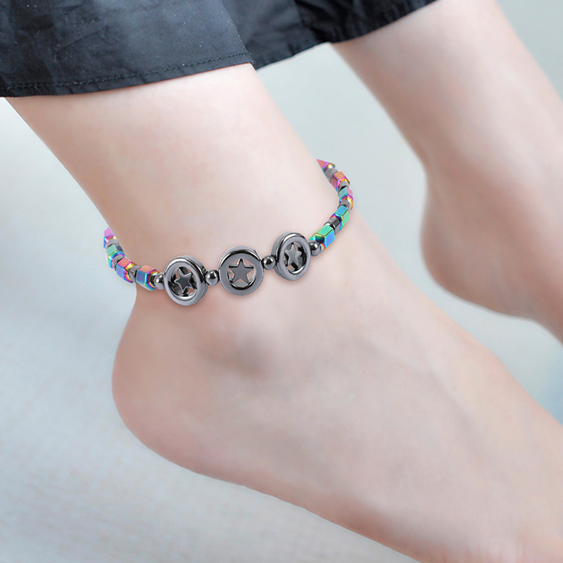 Fashion Multi-color Geometric Shape Decorated Ankle Chain,Fashion Anklets