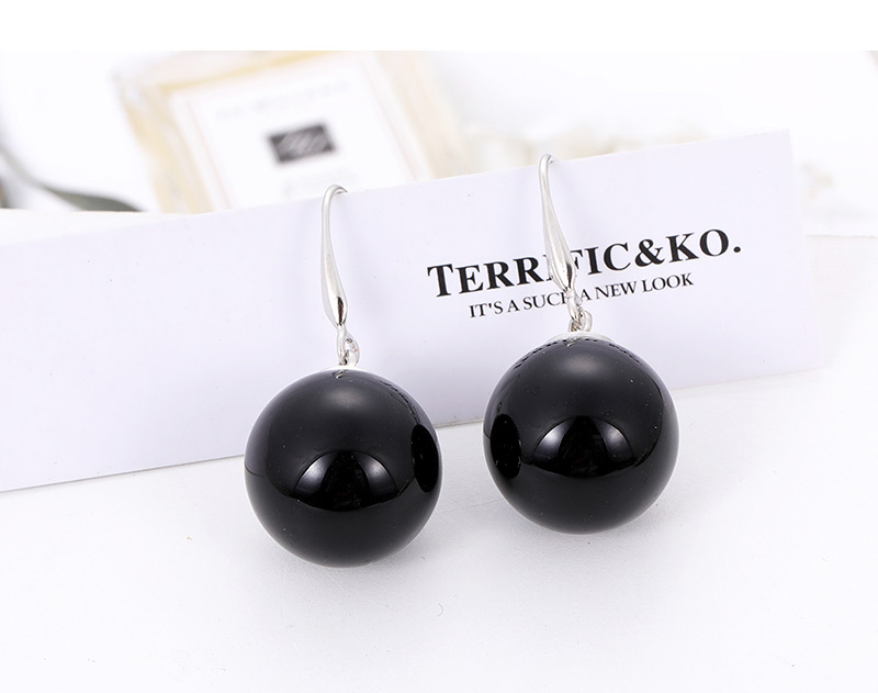Fashion Black Ball Shape Decorated Earrings,Drop Earrings
