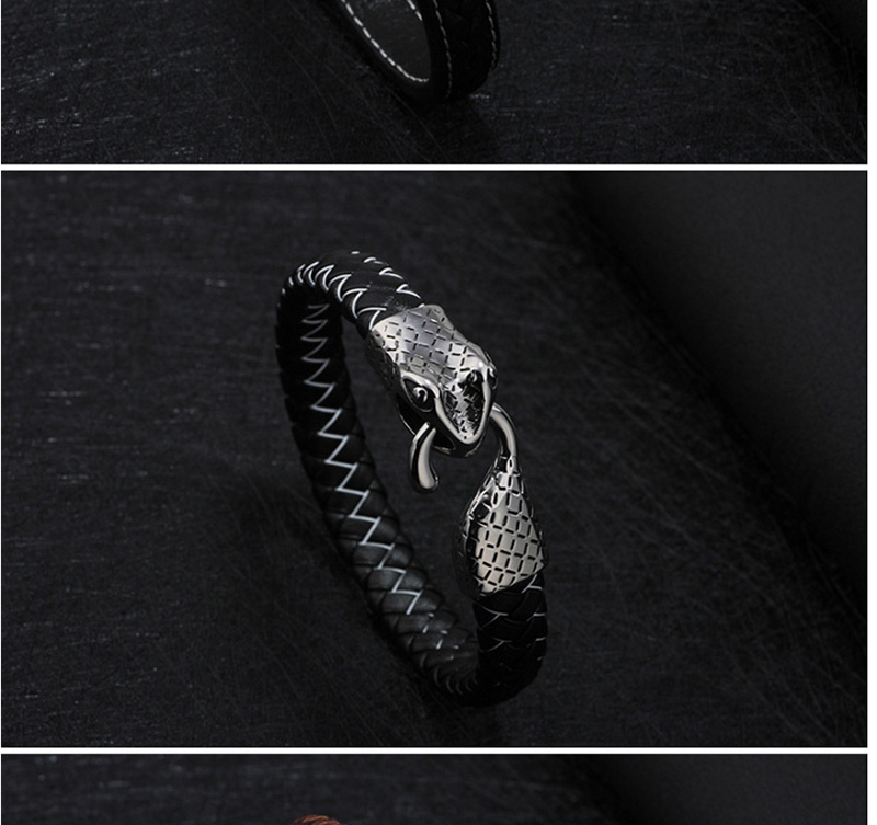 Fashion Light Brown Snake Shape Decorated Bracelet,Fashion Bracelets