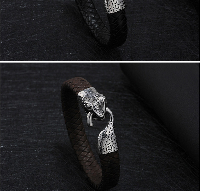 Fashion Dark Brown Snake Shape Decorated Bracelet,Fashion Bracelets