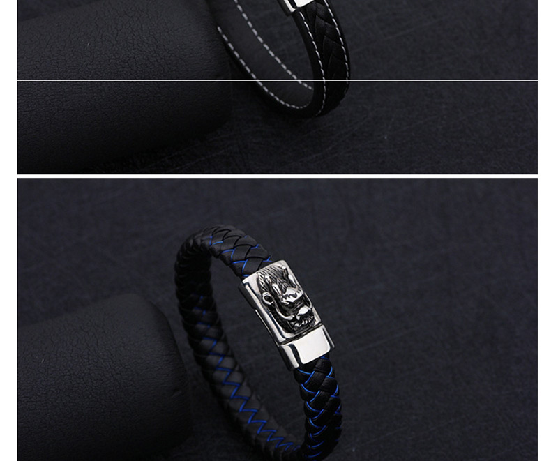Fashion Silver Color+black Dragon Shape Decorated Bracelet,Fashion Bracelets