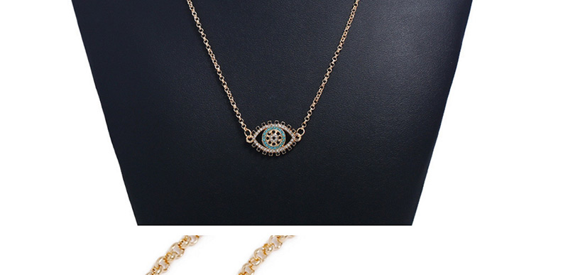 Fashion Gold Color Eye Shape Decorated Necklace,Pendants