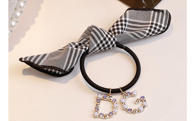 Fashion Black+white Letter Shape Decorated Hair Band,Hair Ring