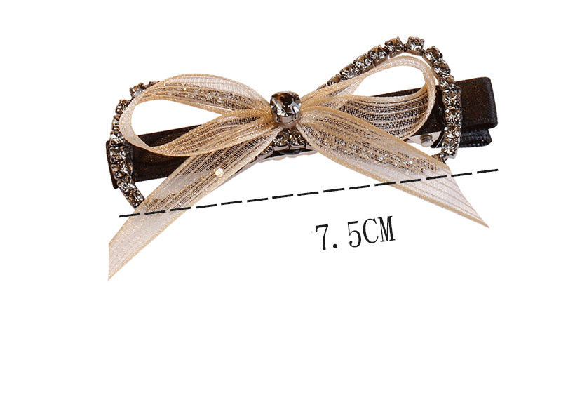 Fashion Beige Bowknot Shape Decorated Hair Clip,Hairpins