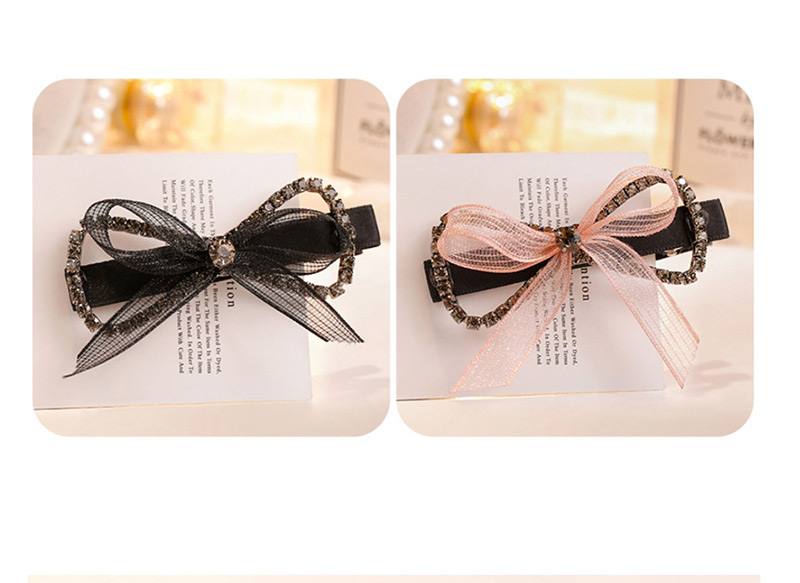 Fashion Pink Bowknot Shape Decorated Hair Clip,Hairpins