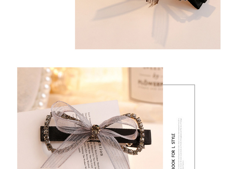Fashion Black Bowknot Shape Decorated Hair Clip,Hairpins
