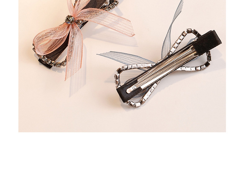 Fashion Beige Bowknot Shape Decorated Hair Clip,Hairpins