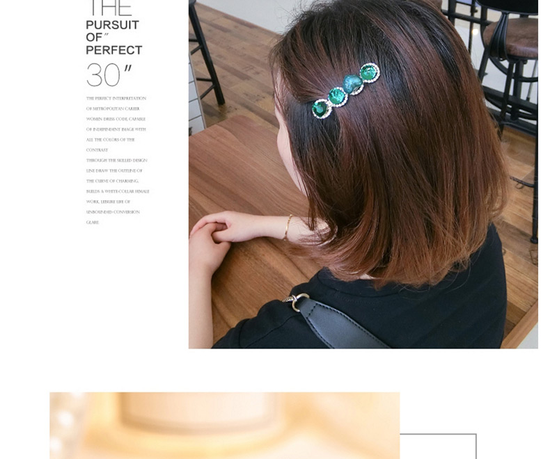 Fashion Champagne Heart Shape Decorated Hair Clip,Hairpins