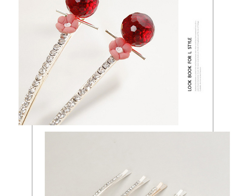 Fashion Champagne Flower Shape Decorated Hair Clip,Hairpins