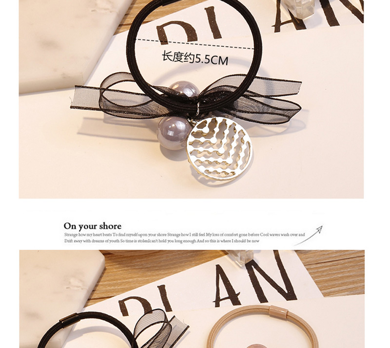 Fashion Black Bowknot Shape Decorated Hair Band,Hair Ring