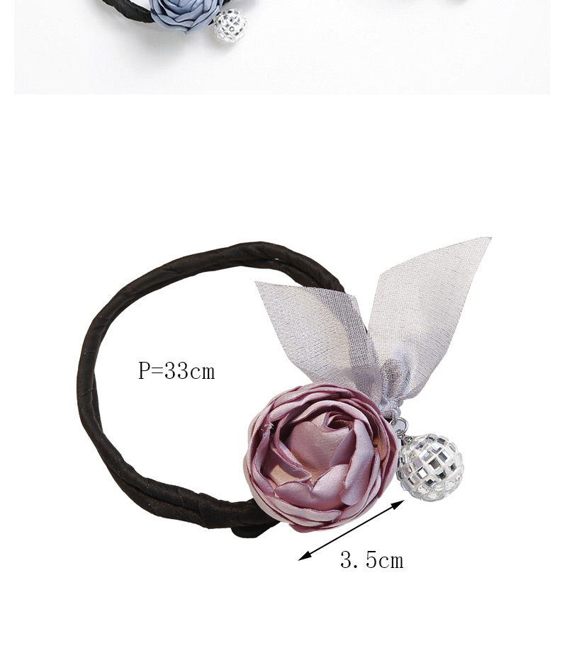 Fashion Gray Flower Shape Decorated Hair Band,Hair Ring