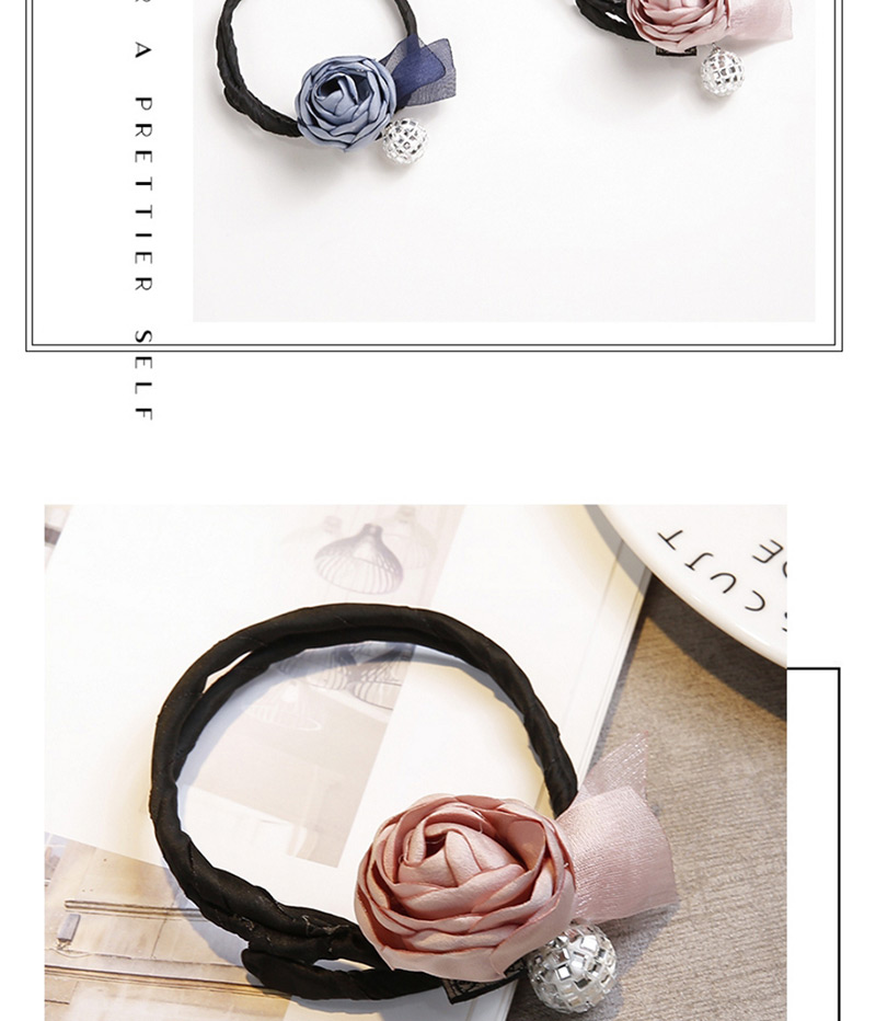 Fashion Pink Flower Shape Decorated Hair Band,Hair Ring