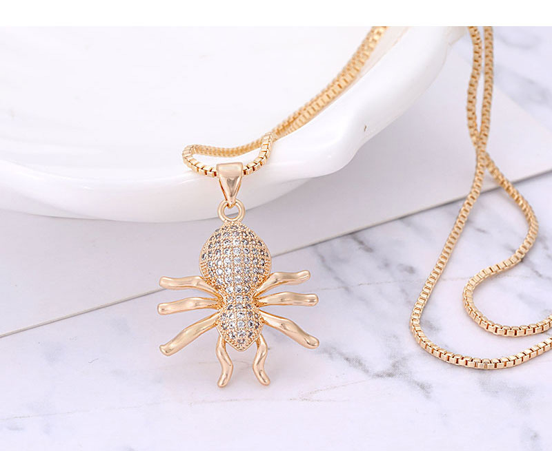 Fashion Gold Color Spider Shape Decorated Necklace,Necklaces