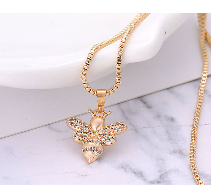 Fashion Gold Color Bee Shape Decorated Necklace,Necklaces