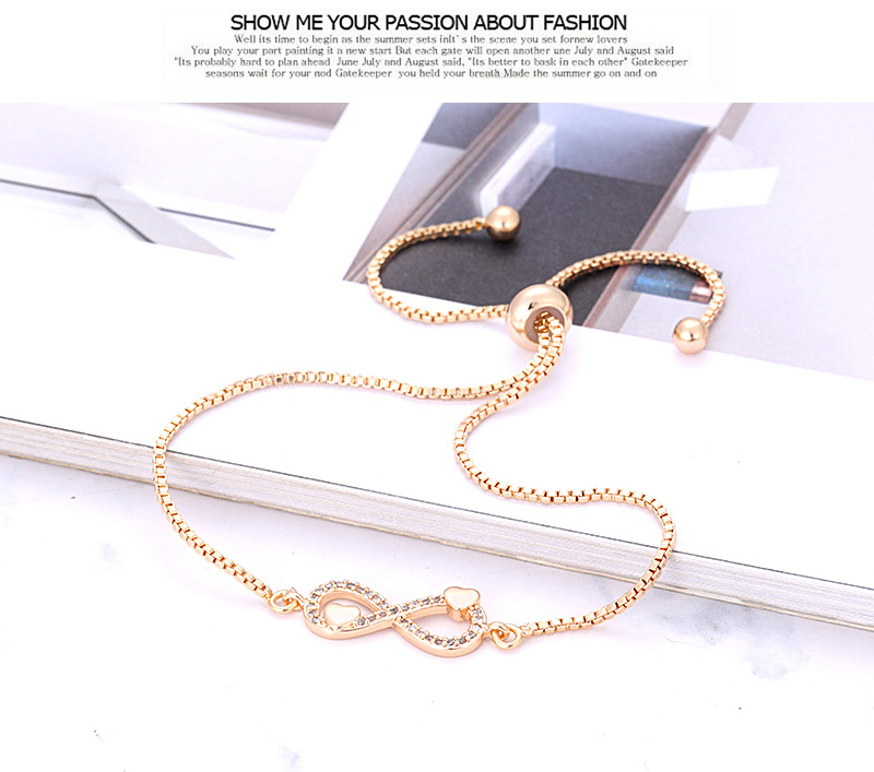 Fashion Gold Color Letter 8 Shape Decorated Earrings,Bracelets