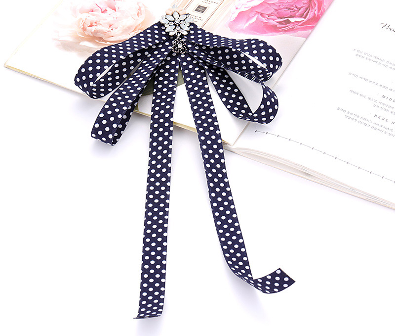 Fashion Pink Spot Pattern Decorated Bowknot Brooch,Korean Brooches