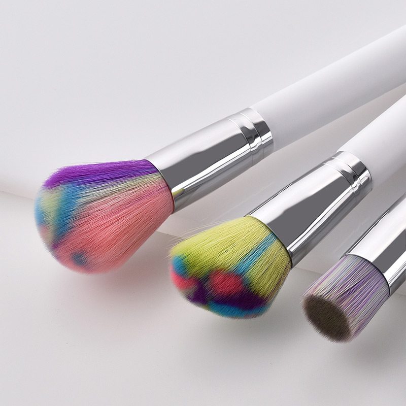 Fashion Multi-color Round Shape Decorated Makeup Brush (5 Pcs ),Beauty tools