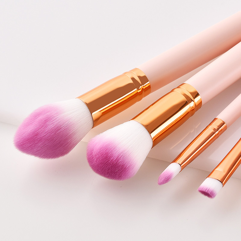 Fashion Pink Round Shape Decorated Makeup Brush (5 Pcs ),Beauty tools