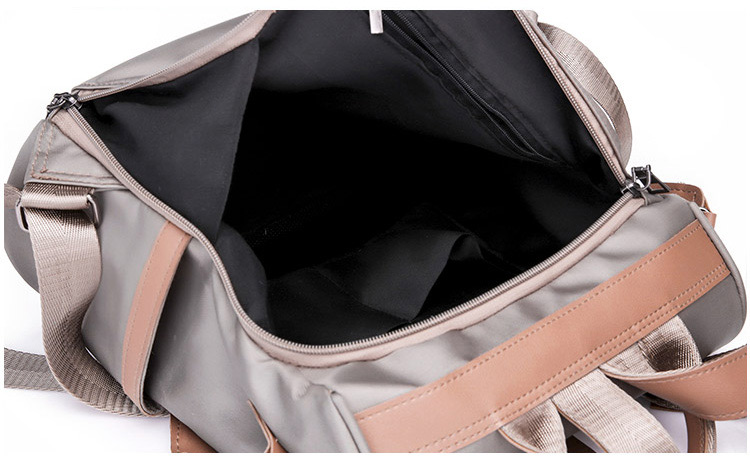 Fashion Black Stripe Pattern Design Large Capacity Waterproof Bag,Backpack