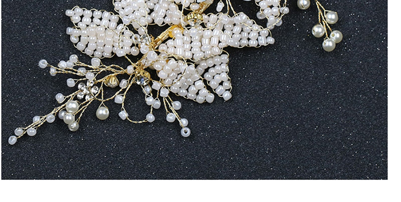 Fashion White Bead Decorated Hair Accessories,Bridal Headwear