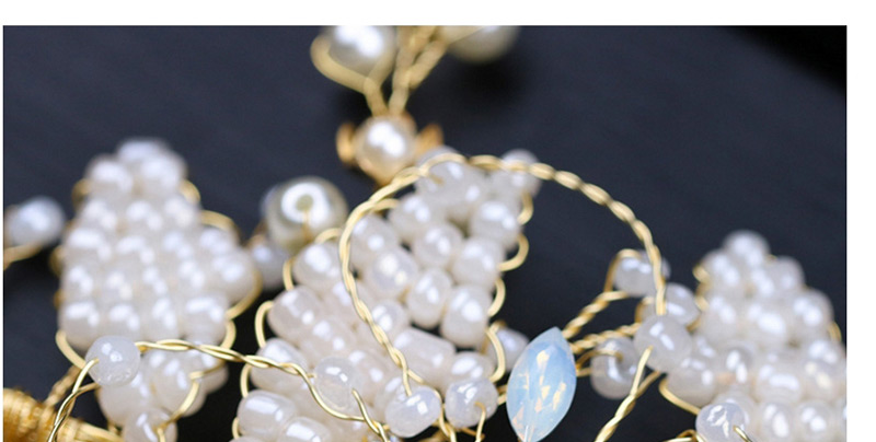 Fashion White Bead Decorated Hair Accessories,Bridal Headwear