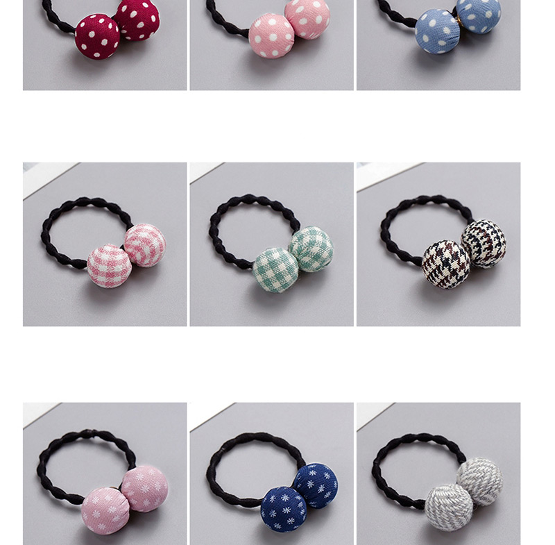 Fashion Claret Red Ball Shape Decorated Hair Band,Kids Accessories