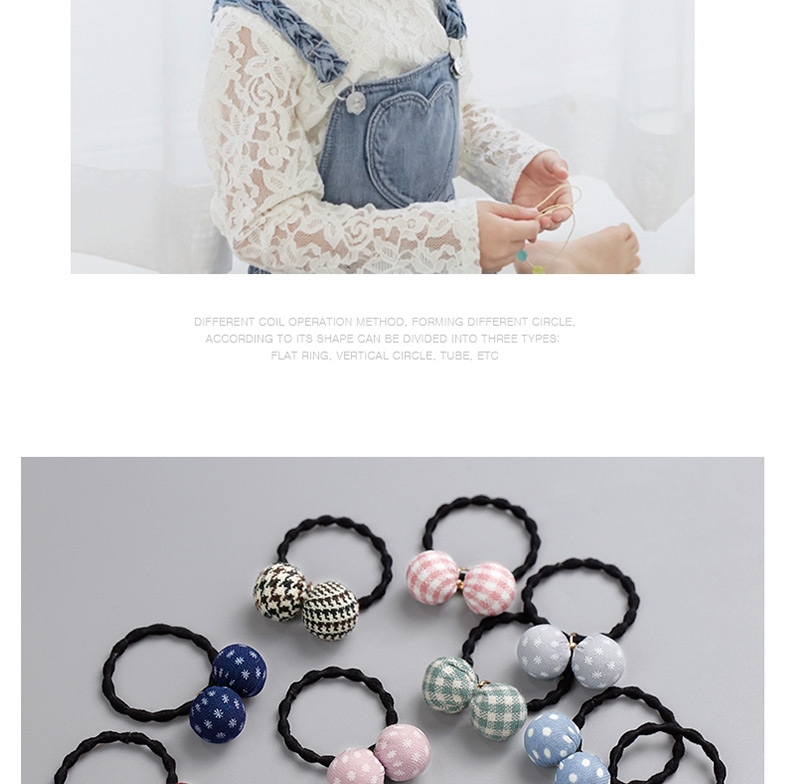 Fashion Light Blue Ball Shape Decorated Hair Band,Kids Accessories