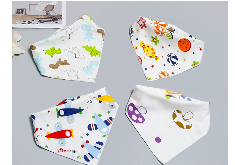 Fashion Green+white Dinosaur Pattern Decorated Baby Bib (1 Pc),Kids Accessories