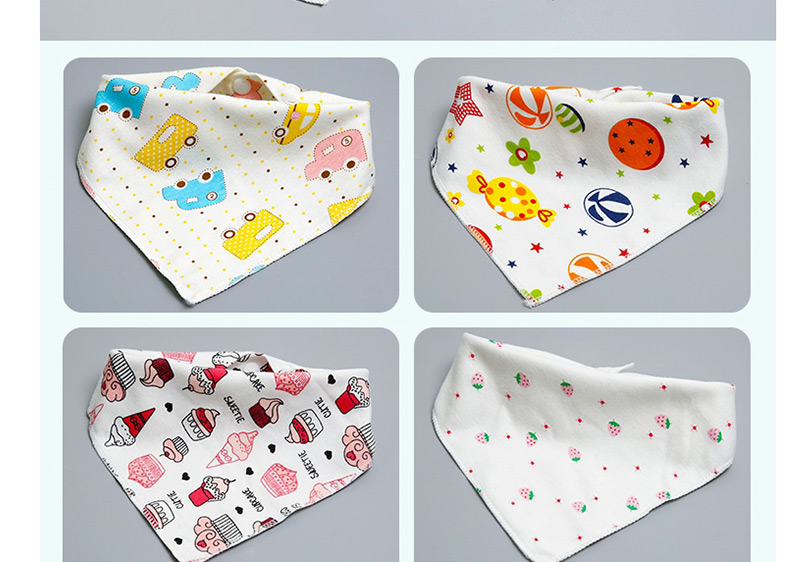 Fashion Multi-color Gril Pattern Decorated Baby Bib (1 Pc),Kids Accessories