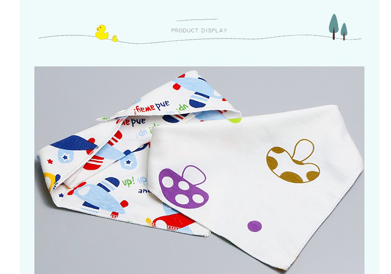 Fashion Multi-color Aircraft Pattern Decorated Baby Bib (1 Pc),Kids Accessories