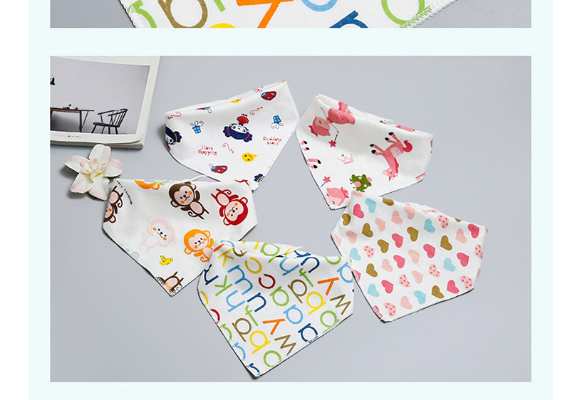 Fashion Multi-color Ice Cream Pattern Decorated Baby Bib (1 Pc),Kids Accessories