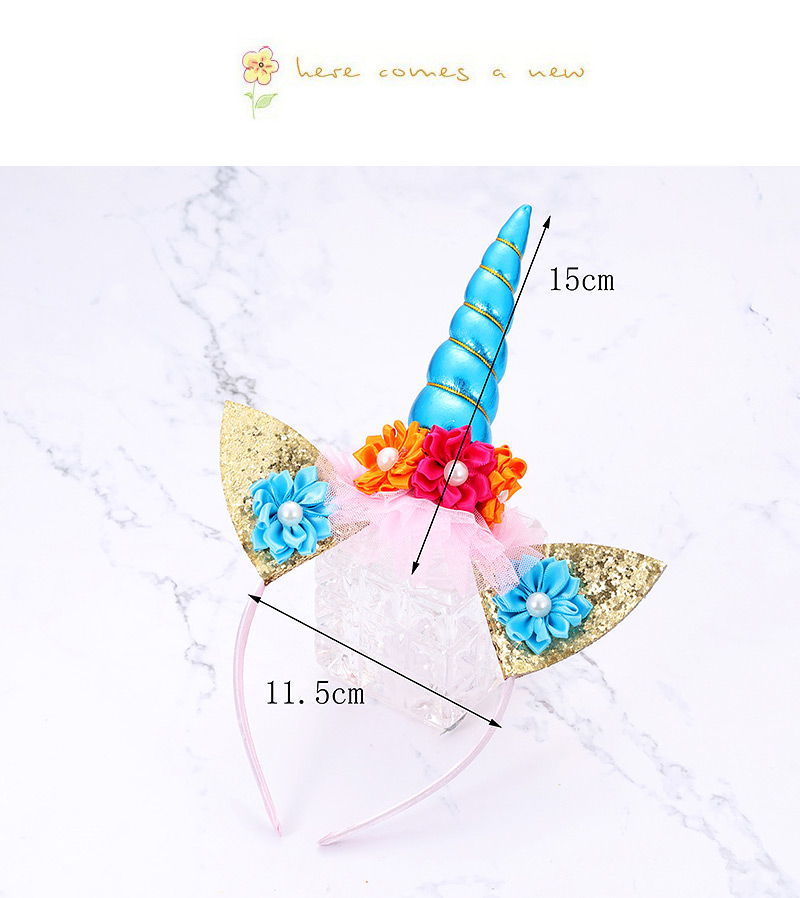 Fashion Gold Color Cat&unicorn Shape Decorated Hair Hoop,Head Band