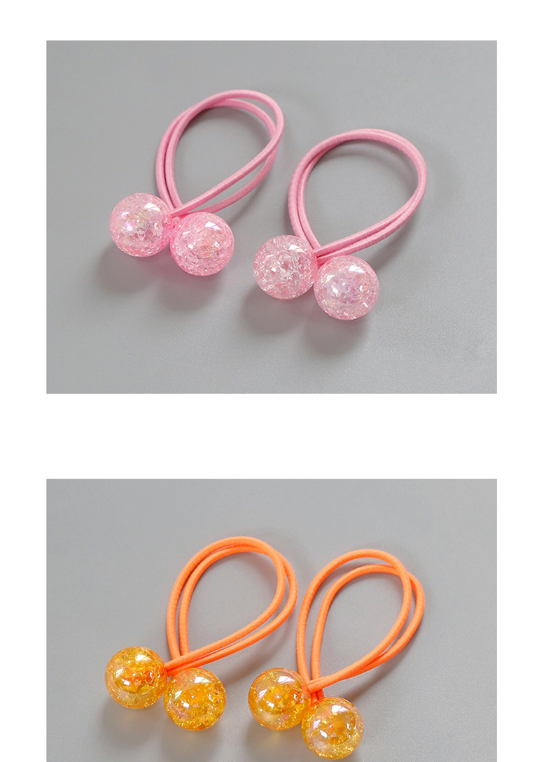 Fashion Orange Ball Shape Decorated Hair Band (2 Pcs ),Kids Accessories