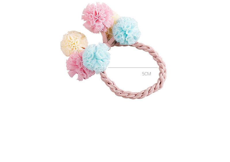 Fashion Blue+gary+pink Flower Shape Decorated Hair Band,Kids Accessories