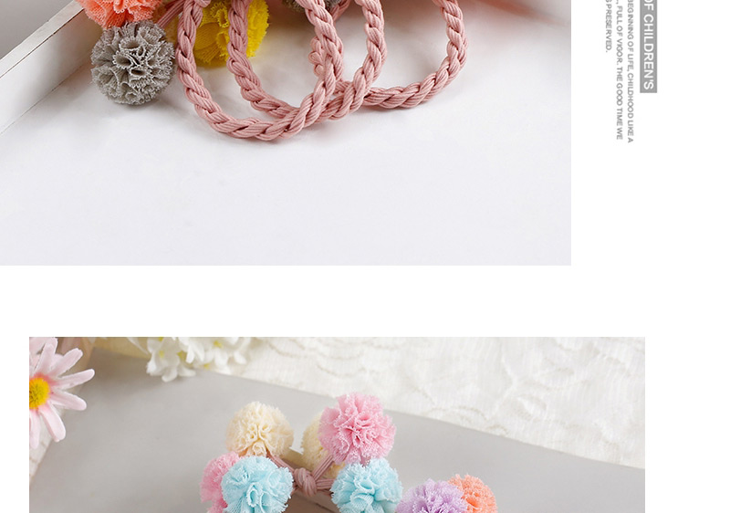 Fashion Yellow+purple+pink Flower Shape Decorated Hair Band,Kids Accessories