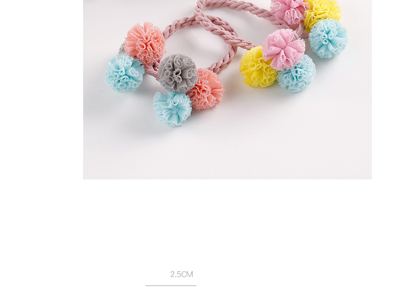 Fashion Pink+white+gray Flower Shape Decorated Hair Band,Kids Accessories