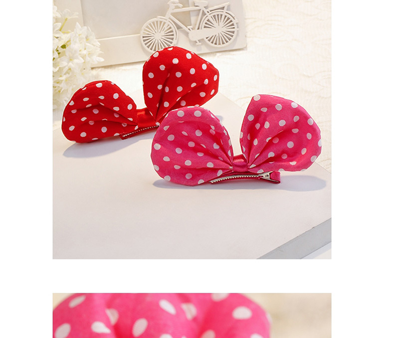 Fashion Red Bowknot Shape Decorated Hair Clip,Kids Accessories