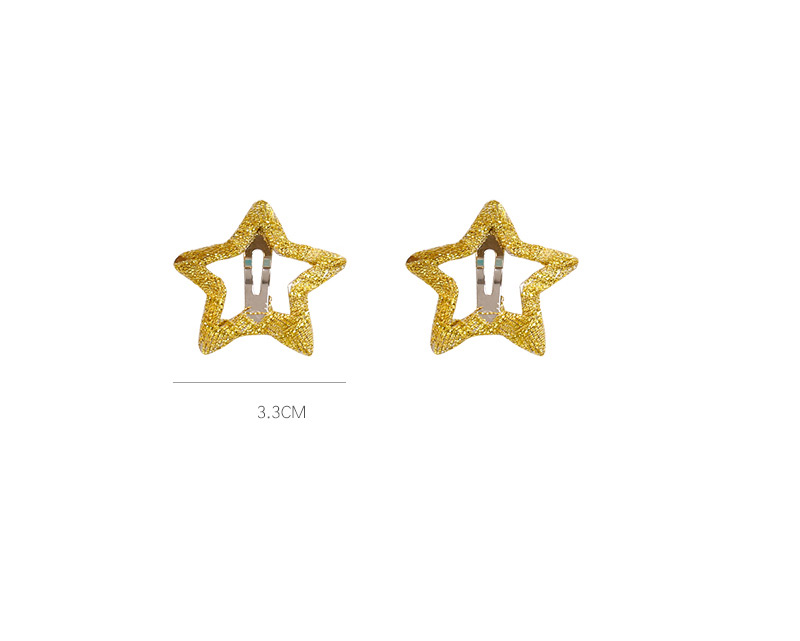 Fashion Gold Color Star Shape Decorated Hair Clip,Kids Accessories
