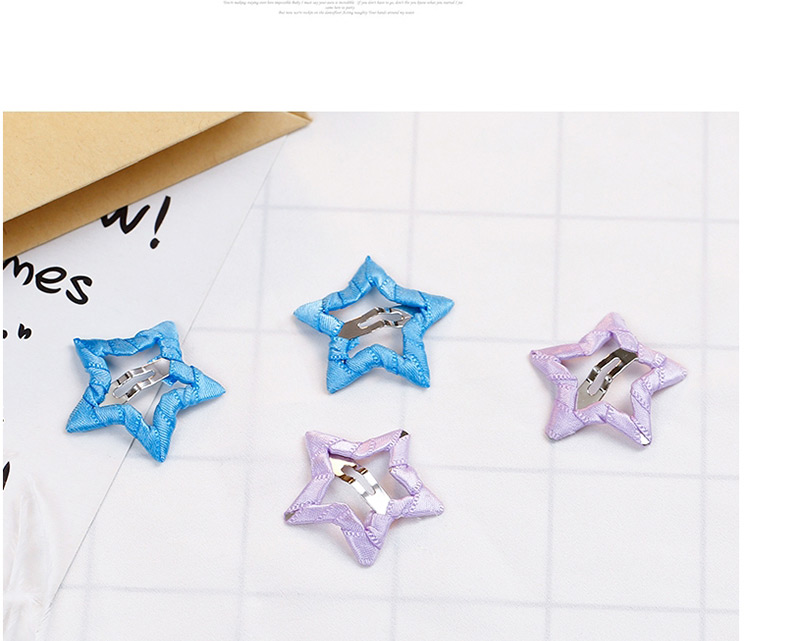 Fashion Sapphire Blue Star Shape Decorated Hair Clip,Kids Accessories