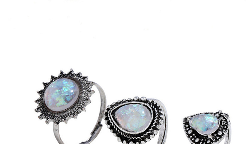 Elegant Silver Color Heart Shape Design Rings Sets(6pcs),Fashion Rings