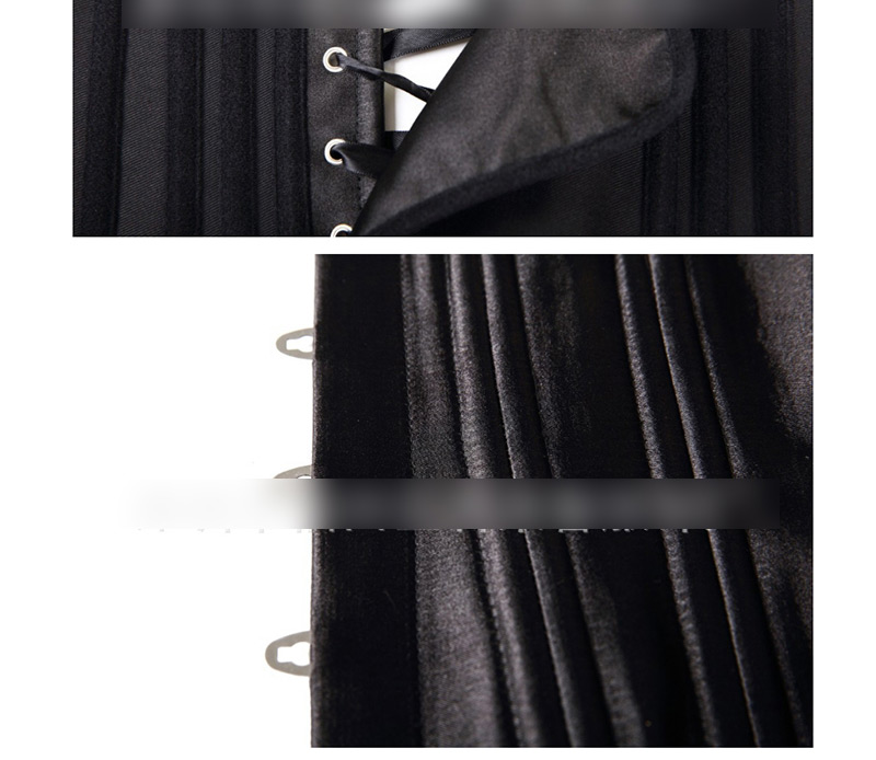 Fashion Black Pure Color Decorated Corset,Shapewear