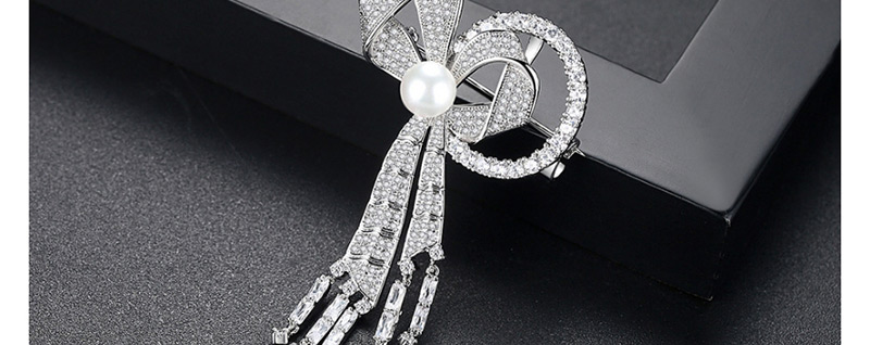 Fashion Silver Color Bowknot Shape Decorated Brooch,Korean Brooches