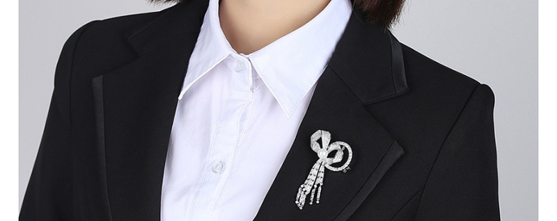 Fashion Silver Color Bowknot Shape Decorated Brooch,Korean Brooches