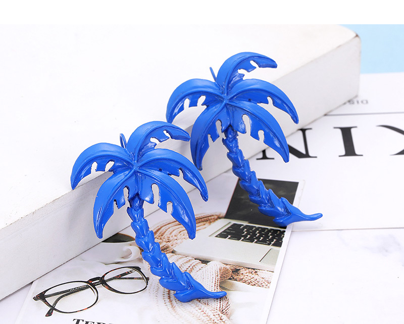 Fashion Sapphire Blue Tree Shape Decorated Earrings,Drop Earrings