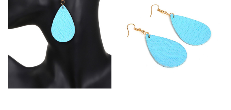 Simple Blue Pure Color Decorated Earrings,Drop Earrings