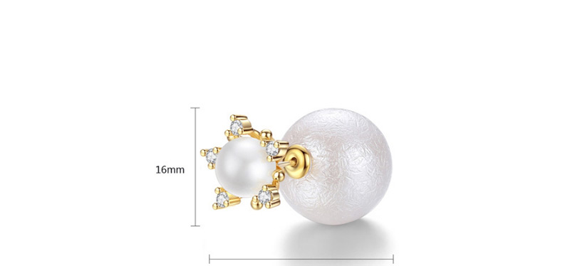 Fashion Silver Color+white Star Shape Decorated Earrings,Earrings