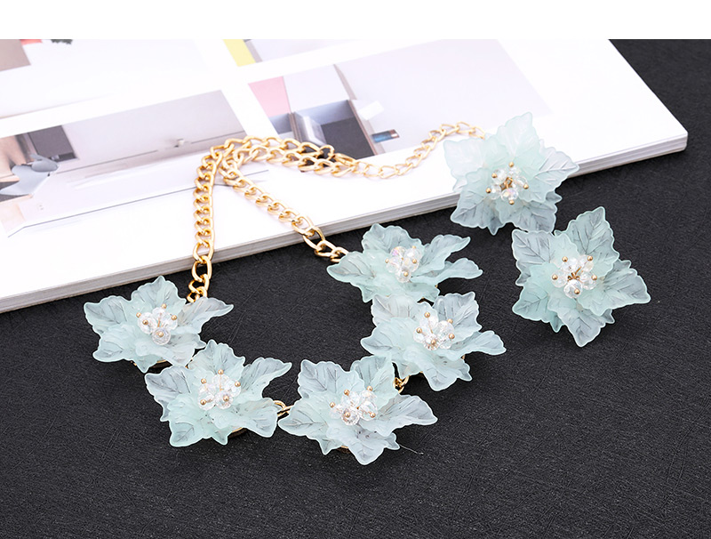 Elegant Beige Flowers Decorated Pure Color Jewelry Sets,Jewelry Sets