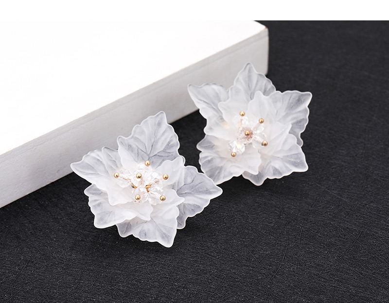 Elegant White Flowers Decorated Pure Color Jewelry Sets,Jewelry Sets